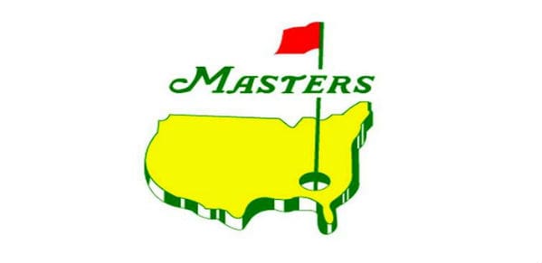 A green and yellow map of the united states with a red flag on it.